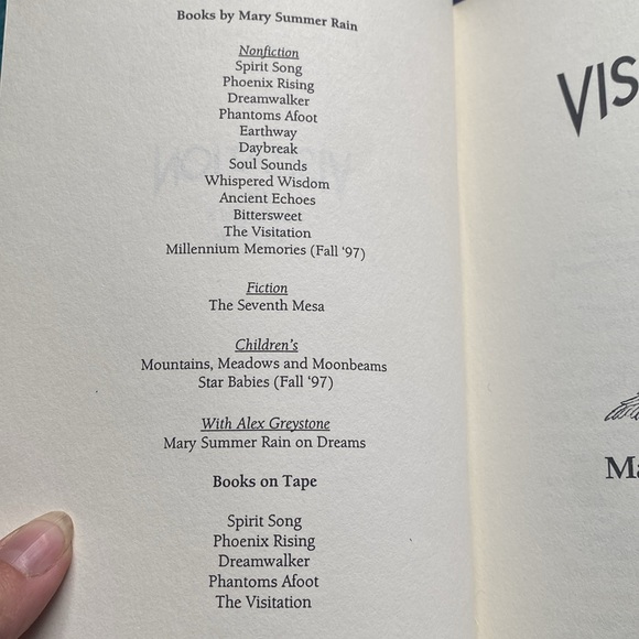 The Visitation (An Archangels’s Prophecy) paperback book. Mary Summer Rain. - Picture 4 of 5